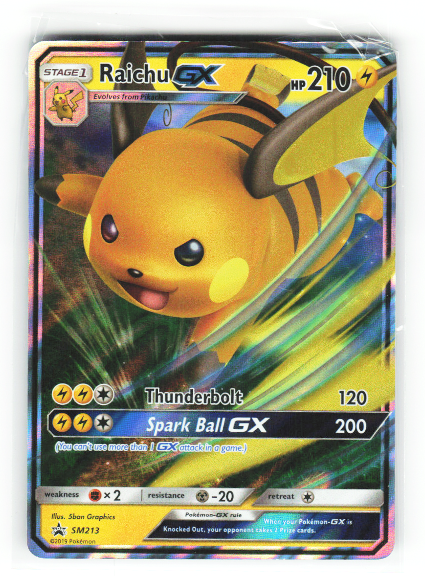 Raichu GX SM213 - Sun & Moon Black Star Promo
