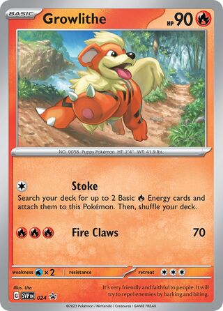 Growlithe 024 - Scarlet & Violet Promos