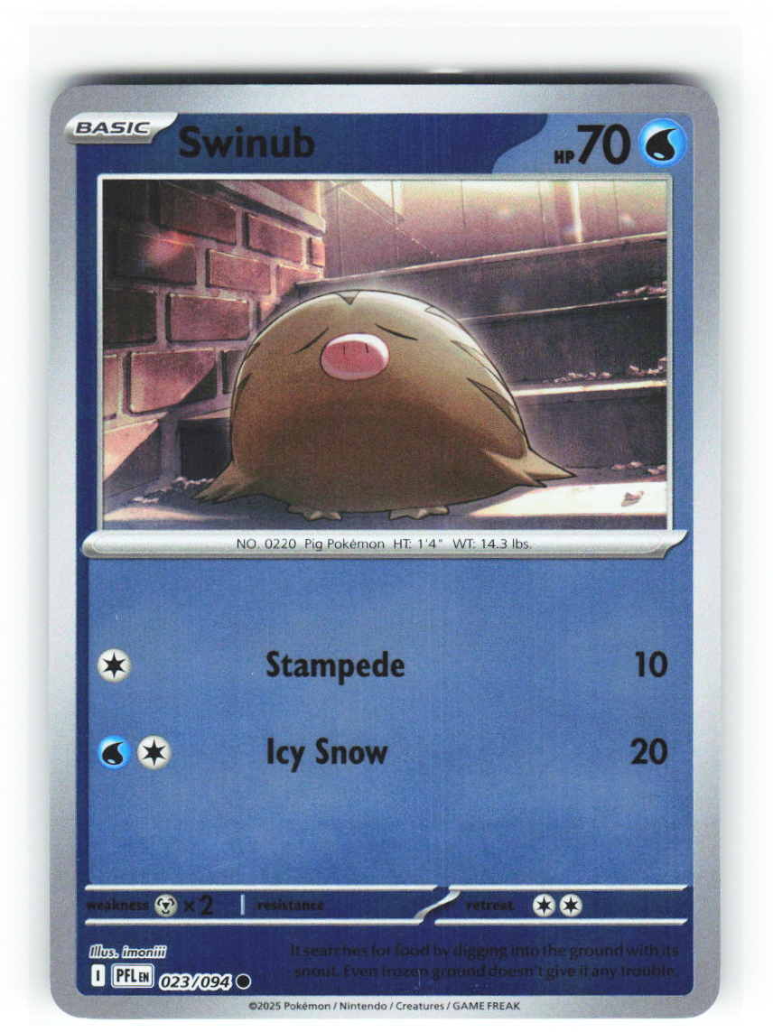 Swinub 023/094 - Phantasmal Flames - NM (ID: 53125426682346) - front