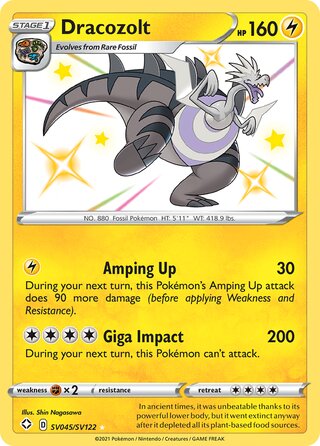 Dracozolt SV045/SV122 - Shining Fates
