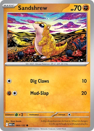 Sandshrew 068/132 - Mega Evolution Base