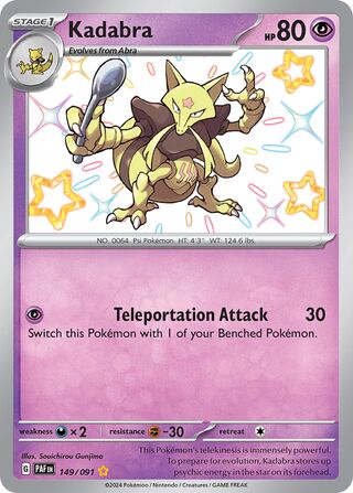 Kadabra 149/091 - Paldean Fates