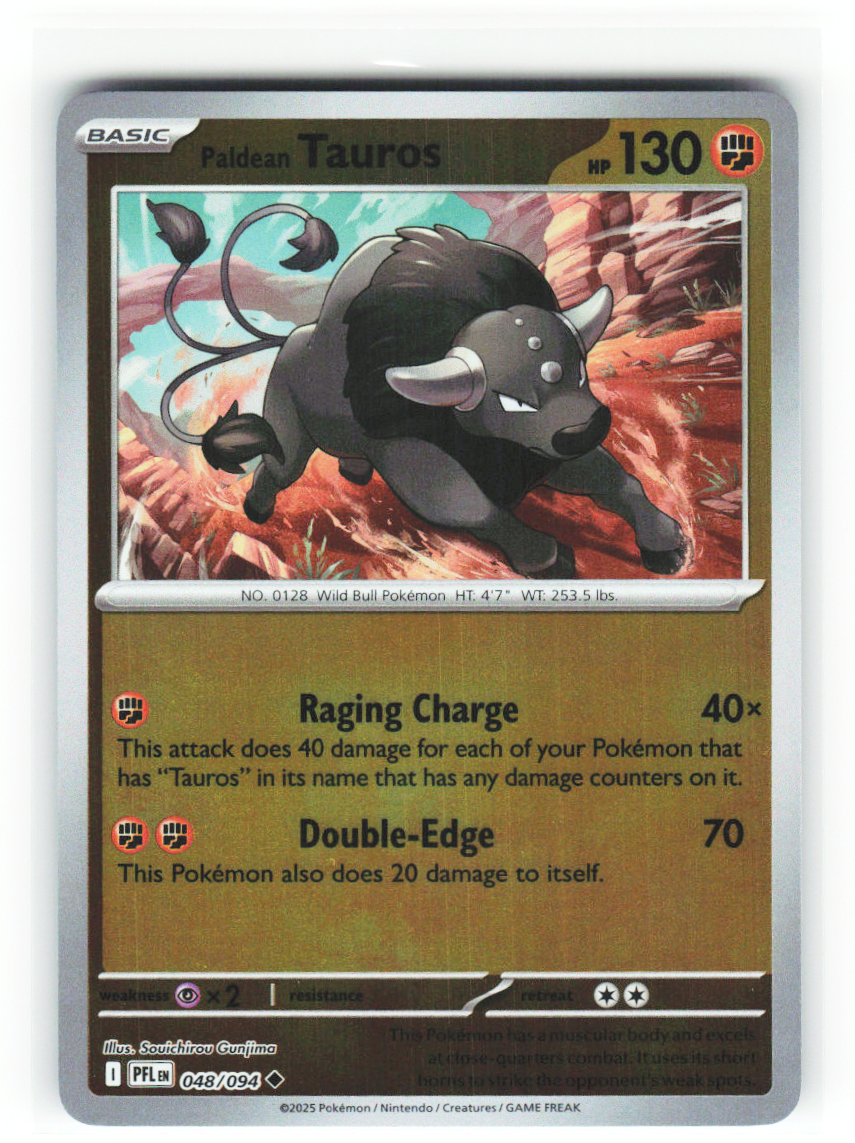 Paldean Tauros 048/094 - Phantasmal Flames - NM (ID: 53133549698910) - front