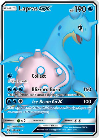 Lapras-GX 139/149 - Sun & Moon Base