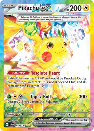 Pikachu ex 238/191 - Surging Sparks