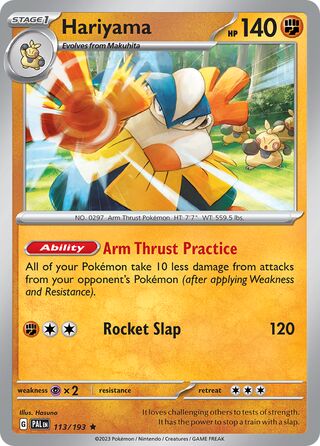 Hariyama 113/193 - Paldea Evolved