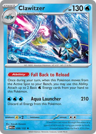 Clawitzer 038/132 - Mega Evolution Base