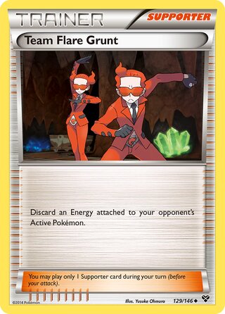Team Flare Grunt 129/146 - XY Base