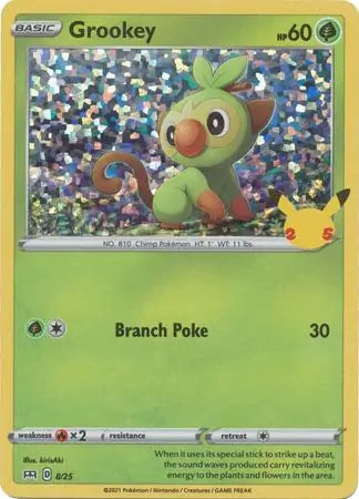 Grookey Holo 8 - Mcdonald's 25th Anniversary
