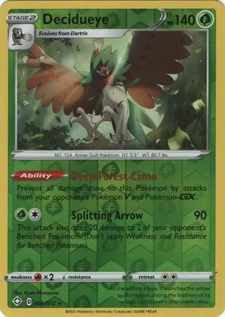 Decidueye 008/072 - Shining Fates