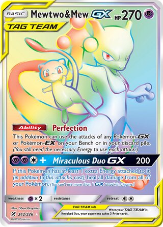 Mewtwo & Mew-GX 242/236 - Unified Minds