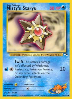 Misty's Staryu 90/132 - Gym Heroes