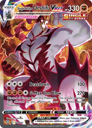 Single Strike Urshifu VMAX 168/163 - Battle Styles