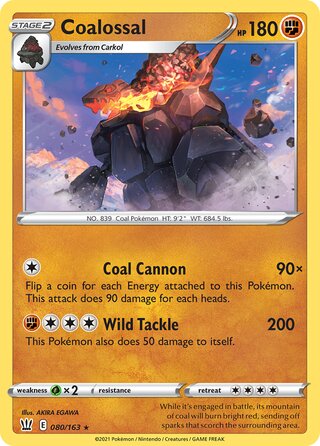 Coalossal 080/163 - Battle Styles