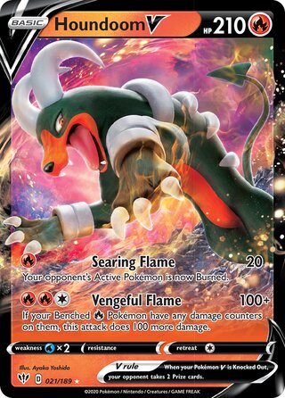 Houndoom V 021/189 - Darkness Ablaze