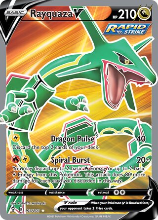 Rayquaza V 193/203 - Evolving Skies