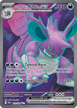 Team Rocket's Nidoking ex 216/182 - Destined Rivals