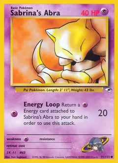 Sabrina's Abra 91/132 - Gym Heroes
