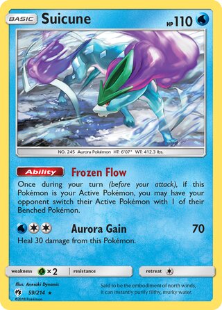 Suicune 59/214 - Lost Thunder