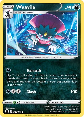 Weavile 087/172 - Brilliant Stars
