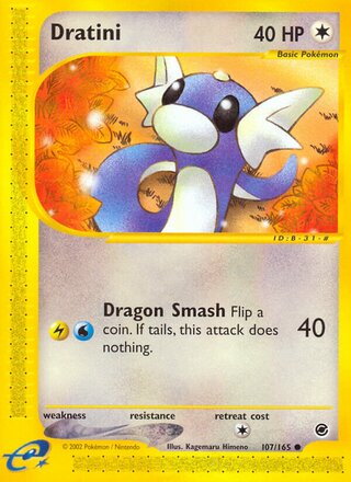 Dratini 107/165 - Expedition Base Set