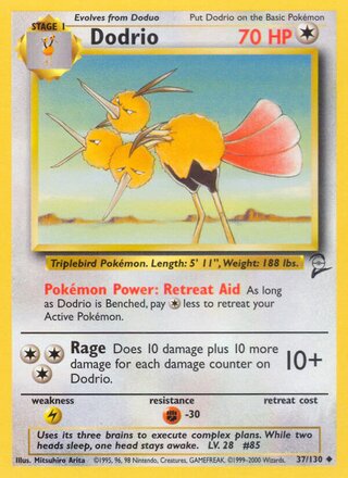 Dodrio 37/130 - Base Set 2
