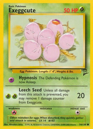 Exeggcute 74/130 - Base Set 2