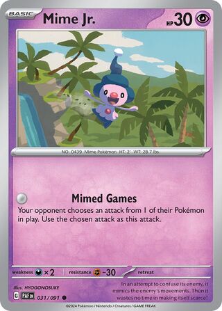 Mime Jr. 031/091 - Paldean Fates