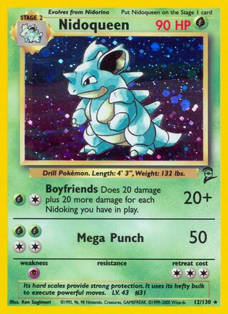 Nidoqueen 12/130 - Base Set 2