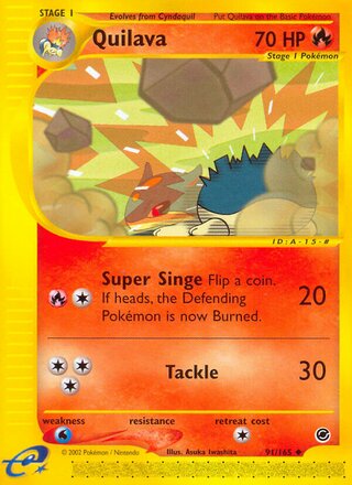 Quilava 91/165 - Expedition Base Set
