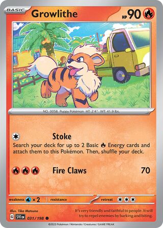 Growlithe 031/198 - Scarlet & Violet Base