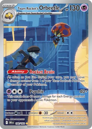 Team Rocket's Orbeetle 198/182 - Destined Rivals