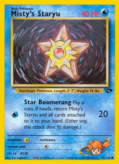 Misty's Staryu 92/132 - Gym Challenge