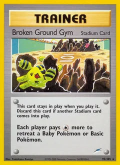 Broken Ground Gym 92/105 - Neo Destiny