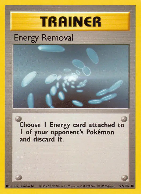 Energy Removal 92/102 - Base Set (1st Edition)