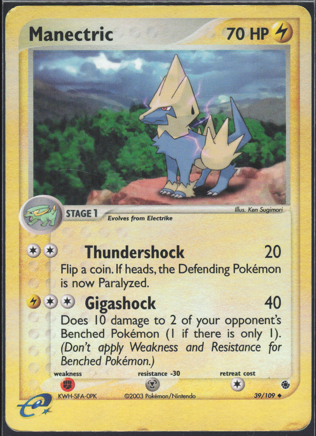 Manectric - 39/109 - EX Ruby and Sapphire