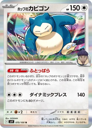 Hop's Snorlax 075/100 - Battle Partners