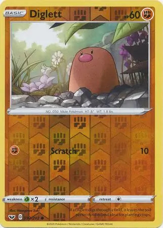 Diglett 092/202 - Sword & Shield Base