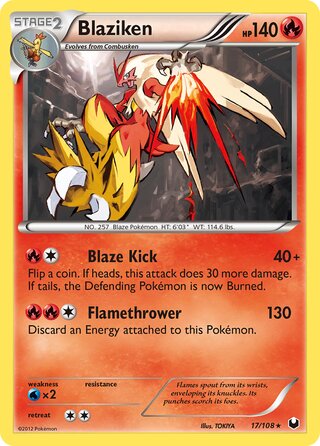 Blaziken 17/108 - Dark Explorers