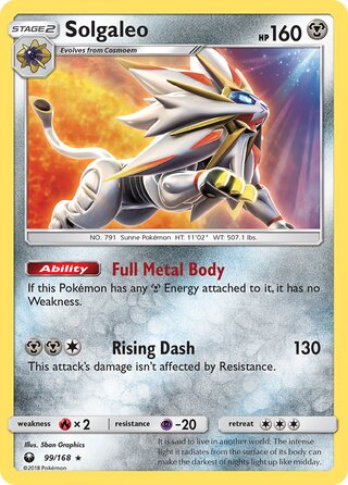 Solgaleo 99/168 - Celestial Storm