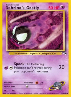 Sabrina's Gastly 93/132 - Gym Heroes
