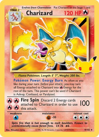 Charizard 4/102 - Celebrations