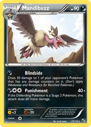 Mandibuzz 73/114 - Bllack & White Base