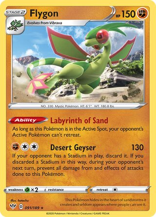 Flygon 091/189 - Darkness Ablaze