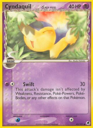 Cyndaquil 45/101 - Dragon Frontiers