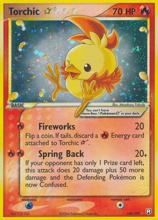 Torchic ☆ 108/109 - Team Rocket Returns