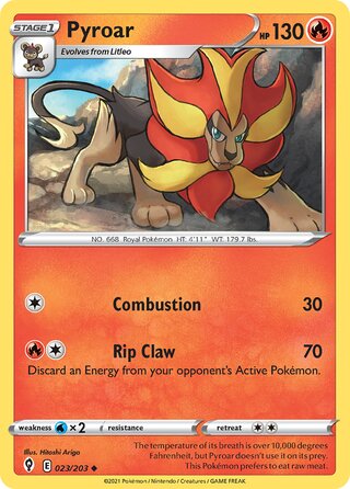 Pyroar 023/203 - Evolving Skies