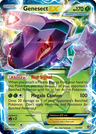Genesect-EX 11/101 - Plasma Blast