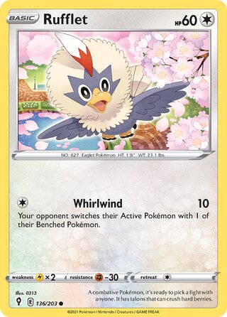 Rufflet 136/203 - Evolving Skies