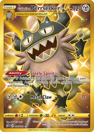 Galarian Perrserker 205/192 - Rebel Clash